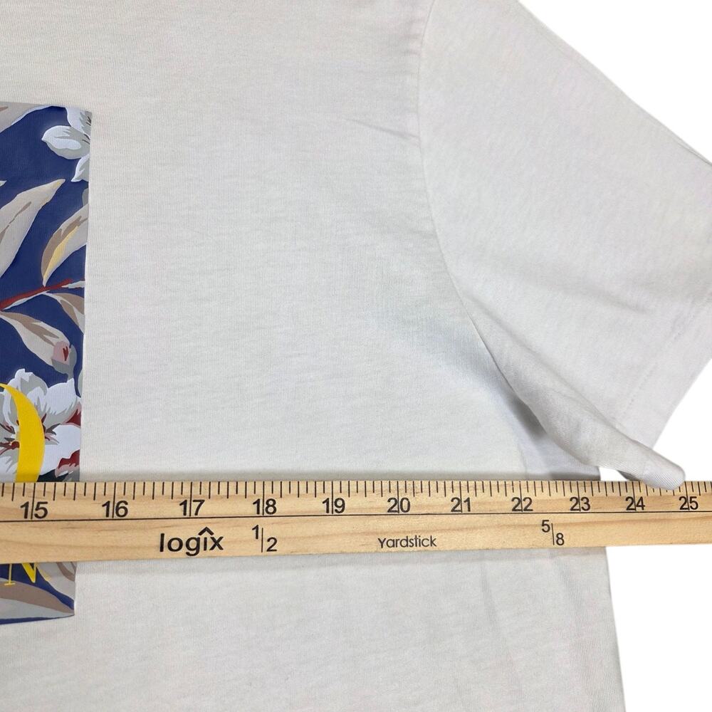 Polo Ralph Lauren Mens Large Classic Fit White Floral Print T Shirt Short Sleeve - Picture 7 of 9